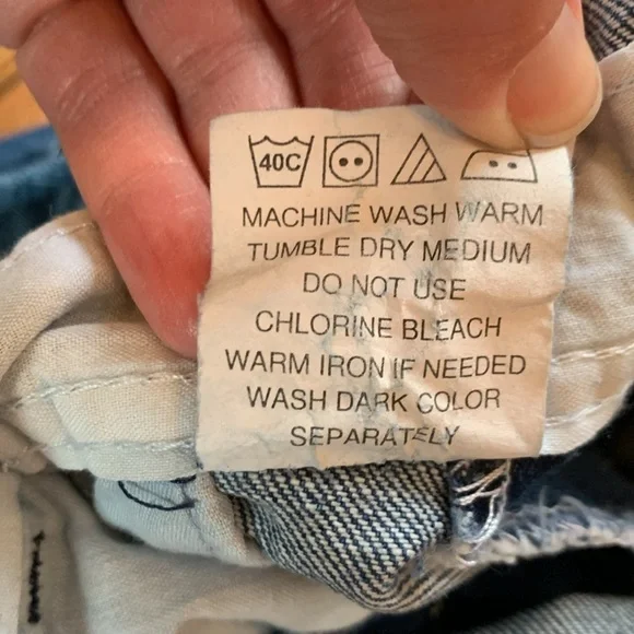 KEY sz 8S medium wash overalls - Picture 7 of 7